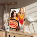 2 Broke Girls Classic Movie Posters Vintage Room Bar Cafe Decor Stickers Wall Painting. 