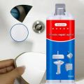 50ml New Epoxy resin Household Tile Repair Agent High Temperature Resistance Ceramic Glaze Defect Repair Ceramic Adhesive Quick Drying and Waterproof Heat Resistant Bathtub Crack Repair Paste. 