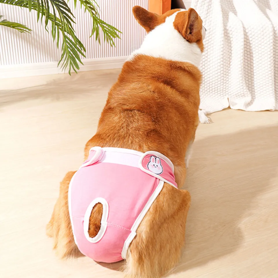 DESCENTE Dog Diaper for Female Dogs Breathable Dog Diapers for
