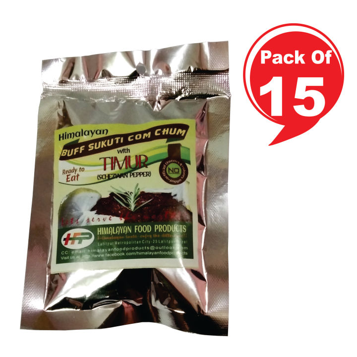 Himalayan Food Products Buff Sukuti Achar Timur 33gm Dark Brown Spicy Tasty Juicy Pickle Pack Of 6 Com Chum