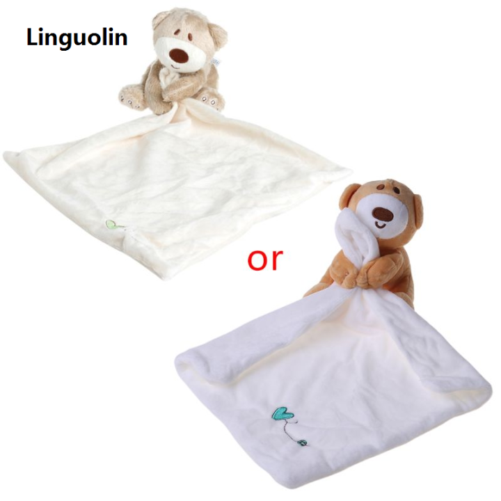 Linguolin%20Baby%20Kids%20Comforter%20Washable%20Blanket%20Teddy%20Bear%20Soft%20Smooth%20Toy%20Plush%20Stuffed%20-%20Image%203