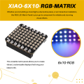 RGB-MATRIX-Soldered XIAO-6x10-RGB-Matrix WS2812B RGB LED Matrix Panel Programmable Pixel Display for -XIAO, DIY Lighting Projects. 