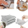 Multipurpose Wire Dishwashing Rags for Wet and Dry Stainless Steel Scrubber for Utensils Non-Scratch Wire Dishcloth for Washing Dishes Sinks Counters Easy Rinsing Machine Washable(Pack of 10). 