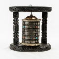 Saru Handicraft / Black Buddhist Prayer Wheel (Single) / Prayer Wheel. 