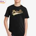 Binay Embroidery Black Prince Printed T-Shirt For Boy - Fashion | T-Shirts For Men | Men's Upper Wear | T-Shirts |. 