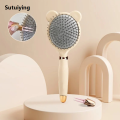 Sutuiying Cute Comb Anti Static Exhaust Air Cushion Comb Home Women 【2025 Version】 Hair Long Curling Fluffy Air Bag Comb Head Massage Comb. 