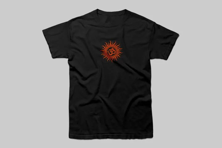 Om%20printed%20Black%20Premium%20T-Shirt%20-%20Image%203