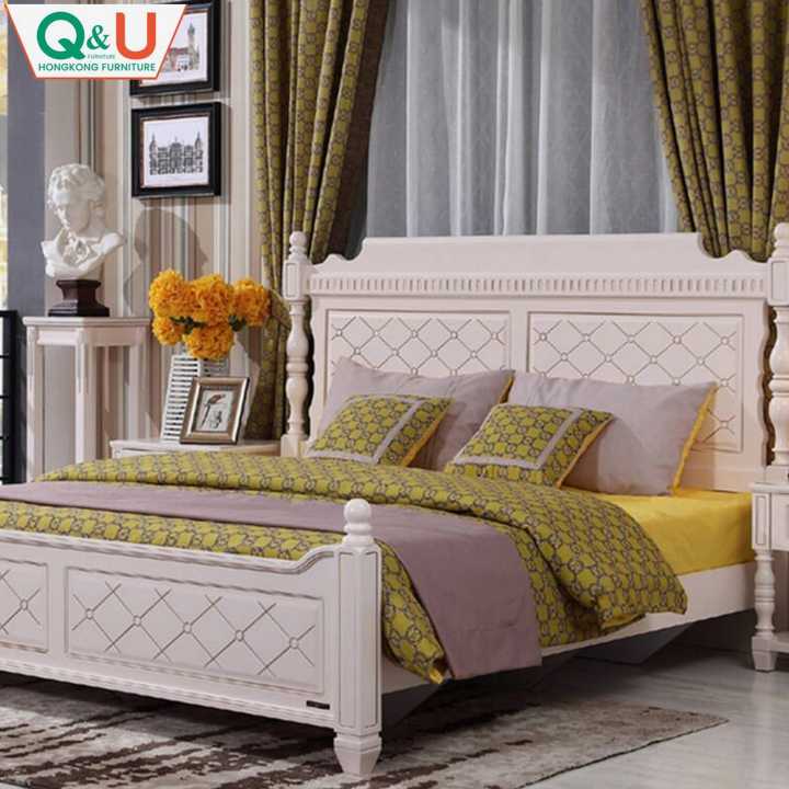 QuanU Q&U Furniture - West Coast Amorous Feelings Design King Size Bed {L= 7Feet * W= 6Feet} - 61602-1