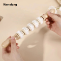 Wenefang Wooden Massage Roller Fat Reducing Body Shaping Tools Whole Body New Massage Tool Meridian Massage Stick Promote Blood Circulation. 