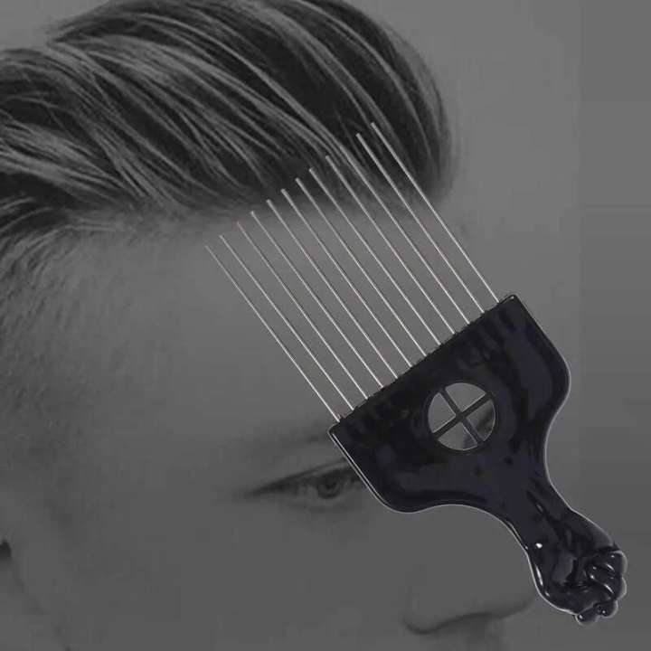 Steel%20Needle%20Comb%20Wide%20Tooth%20Combs%20Smooth%20Rake%20Slick%20Brush%20Long%20Thick%20Tangled%20Hair%20Adults%20Kids%20Salon%20Professional%20Barber%20-%20Image%202