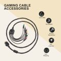 Suitable for PS2/ Component Cable 1.8M High Resolution Game Cable. 
