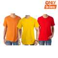 Plain Cotton T-Shirt 3 Pcs Combo set For Men. 