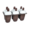 Plastic Ice Candy Maker Kulfi Maker Moulds Set With 6 Cups (Multicolour). 
