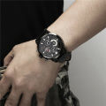 NAVIFORCE Nf9068 Chronograph Watch With Leather Strap For Men - Balck/White. 
