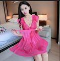Nightwear Babydoll Honeymoon Backless Lingerie Set for Women. 