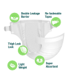 Coronation Prestige Adult Diaper Large Size | Incontinence Diaper for Adults with Leak Protection, Gel Core & Re-Fastenable Tapes (Waist 44-61 inches). 