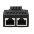 OYPFXMI 3X 2 Port RJ45 Splitter Adapter LAN Network Ethernet Extender Connector Plug Lot 1Pcs. 