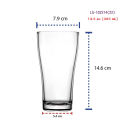 385ml Premium Glass Tumbler Made In Thailand For Home Office Restaurant And Bar Set Of 2. 