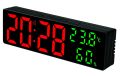 Digital Alarm Wall Clock (White) Led Rectangular Mirror Snooze Temperature Date Display DS-3818L || Perfection in the measurement of time, temperature and humidity || Sold By Watch House. 