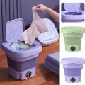 Foldable Washing Machines Household Mini Small Portable Washer for Panties and Socks Portable Washing Machines. 