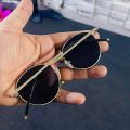 Best Quality Golden Frame Round Sunglasses For Men - Black | Fashion Golden Frame Round Sunglasses For Men. 