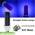 1Pcs E27 15W- 40W Ultraviolet Light Bulb UV Light AC 220V Disinfection Lamp Enegy Saving Black Light Violet Lamps Bulb. 