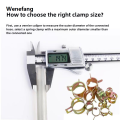 Wenefang 50 Pcs Fastener 5mm 6mm 7mm 8mm 9mm Spring Clip Fuel Water Line Fashion Hose Pipe Air Tube Clamps Fuel Water Tube Clamps Fastener. 