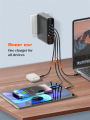 LDNIO A6140C 140W Fast charging 6 USB Ports LED Display GaN Laptop Mobile Charger. 