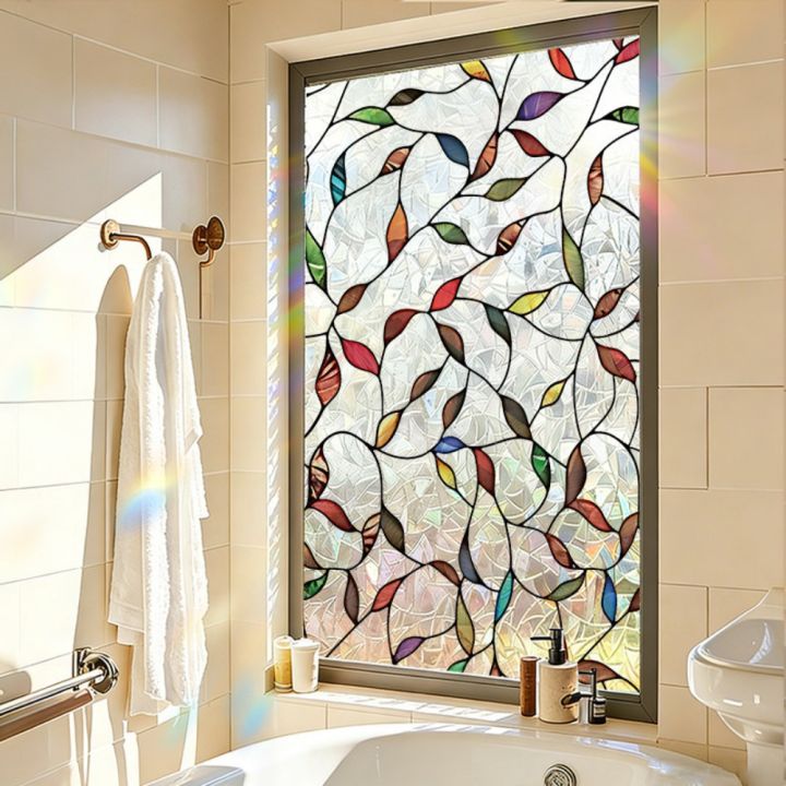 Decorative%2045x200cm%20Decorative%20Window%20Film%20PVC%20Floral%20Stained%20Glass%20Window%20Sticker%20Removable%20Static%20Cling%20Privacy%20Sticker%20Bathroom%20-%20Image%209