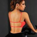 Yoga Short Upper Light Back Fitness Bra Bra Strap Open Women's Fitness Impact Shirt. 
