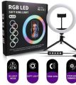 RGB LED Soft Ring Light MJ-30 (30 CM)  With Stand. 