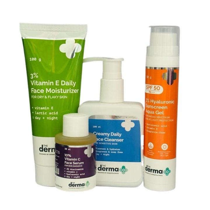 The Derma Co Skincare Set For Dry and Sensitive Skin, 4pcs | Daraz.com.np