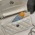 Crossbody Bag Pu Leather Mini Small Square Hand Bag with Chain And Stylish Lock for Women. 