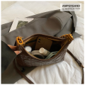 AMPERSAND 25 | 60  | Glossy Premium PU Leather Ladies Handbag | Shoulder Bag For Girls | Crossbody Bag For Women | Chain Handle Fashion Bag | Check Design Hand Bag For Women 2160. 