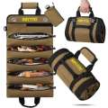 Premium Roll Up Bag,Heavy Duty Small Tool Bag Storage with W/Detachable Pouches,Waterproof Oxford Cloth,Gifts. 