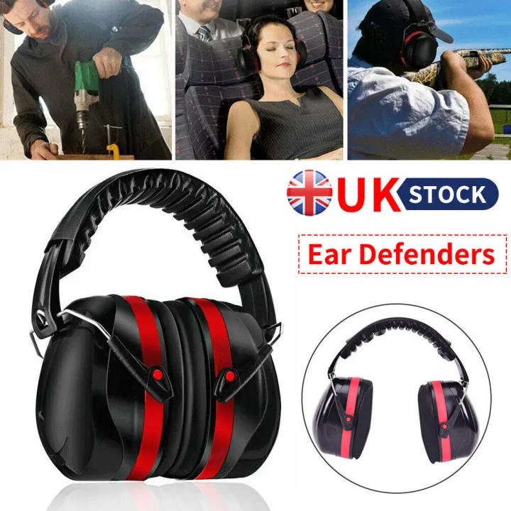Folding Ear Defender SNR 30dB Protectors Hearing Safe Ear Muffs Head ...