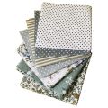 56PCS Printed Floral Assorted Cotton Craft Fabric Bundle Quilting Squares Patchwork for DIY Sewing Stitching 25cm. 