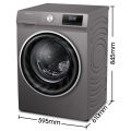 Hisense WFQY1214VJMT – 12 Kg Front Load Washing Machine Inverter 1400 RPM Steam Wash Pause & Add. 