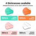 Vylon JEYI 100-Pack Thermal Conductive Silicone Pads, M.2 SSD NVMe NGFF Thermal Pad for PC Laptop Heatsink/GPU/CPU/LED Graphics Card. 