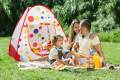 Children's Portable Play Tents Indoor Outdoor Play Tents For Kids White Red. 