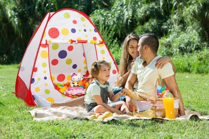 Children's%20Portable%20Play%20Tents%20Indoor%20Outdoor%20Play%20Tents%20For%20Kids%20White%20Red%20-%20Image%204