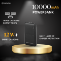 Daewoo Robust 1000 | 10000mAh Power Bank | 12W Smart Charging | Type C Output Input | 1 Year Warranty | Lithium Polymer | Compact Pocket Size. 