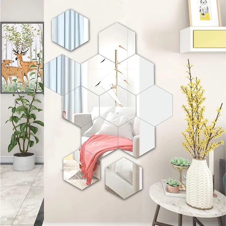 6/12PCs%20Hexagonal%20Diy%203D%20Mirror%20Wall%20Stickers%20Restaurant%20Aisle%20Floor%20Personality%20Decorative%20Mirror%20Paste%20Living%20Room%20Sticker%20-%20Image%204