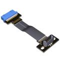USB3.0 Internal Header to USB 3.1Type C Front Panel Type E Female Adapter 20pin 19pin Converter for PC Motherboard Riser. 
