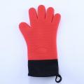 Double Layer Oven Gloves Heat Resistant Baking Gloves with Silicone and Cotton Kitchen Gloves Pack Of 1Pc. 