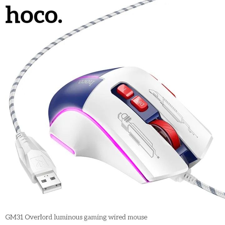 HOCO%20GM31%20Overlord%20Luminous%20Wired%20Gaming%20Mouse%20-%20Image%203