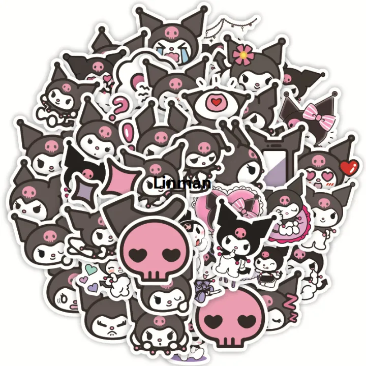 Linman%2050pcs%20Sanrio%20Stickers%20Cute%20Cinnamoroll%20Kuromi%20My%20Melody%20Stick%20er%20For%20Laptop%20Phone%20Case%20Girls%20Sanrio%20Anime%20Stickers%20Kids%20Toys%20-%20Image%207