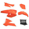 Fairing Body Cover Parts Kit Orange for 50 50CC 50SX Mini Dirt Pit Kids for KTM50 Senior Junior Jr. 