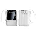 Power Bank 10000 MAh Portable Creative Comes Four-Wire Shared Powerbank With Light And Digital Display By Smart Gallery. 
