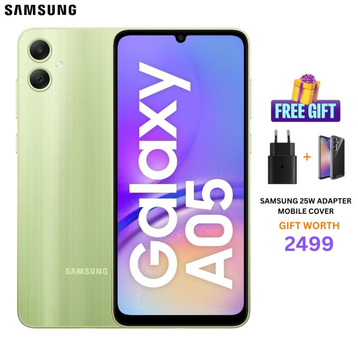 Samsung Galaxy A05 (6GB/128GB) | 50MP+2MP Rear Camera | 6.7" HD+ Display | 25W Super Fast Charging